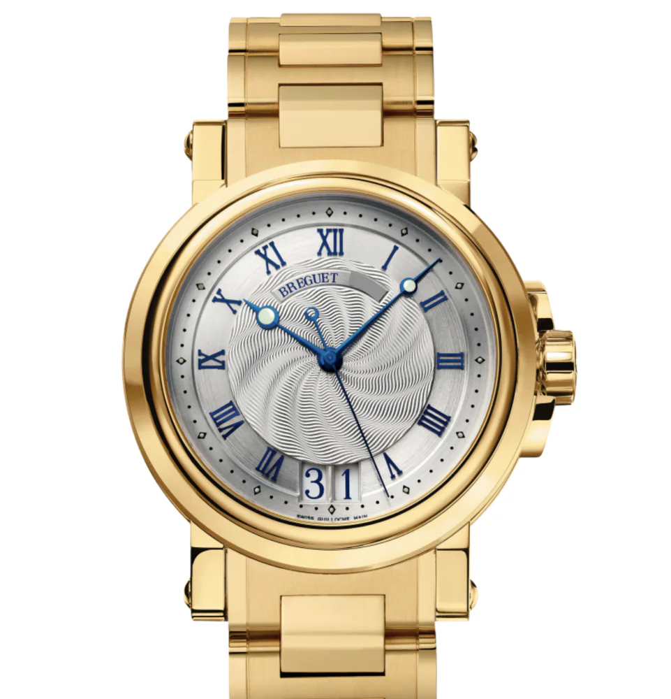 Breguet Marine Big Date Yellow Gold Bracelet  5817BA/12/AM0